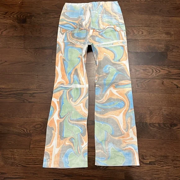 NWT Free People X Lefty High Rise Flare Pants Size Small Z541-19